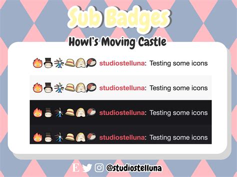 Studio Ghibli Howl S Moving Castle Kawaii Sub Badges For Etsy