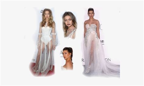 Long Naked White Dress Gigi Hadid Vs Hailey Baldwin Gown 546x433