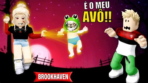 A MENINA QUE FEZ O AVÔ VIRAR UM BEBÊ Roblox Historinha no Brookhaven