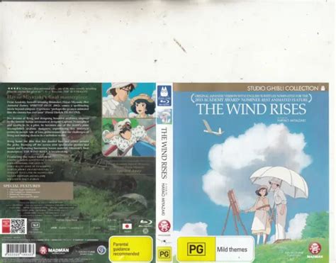 THE WIND RISES 2013 ANIMATED Japan Studio Ghibli Collec Movie SGC Blu