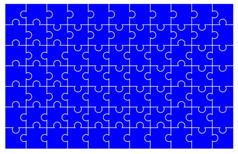 tikz pgf - how to draw a jigsaw using five patterns - TeX - LaTeX Stack ...