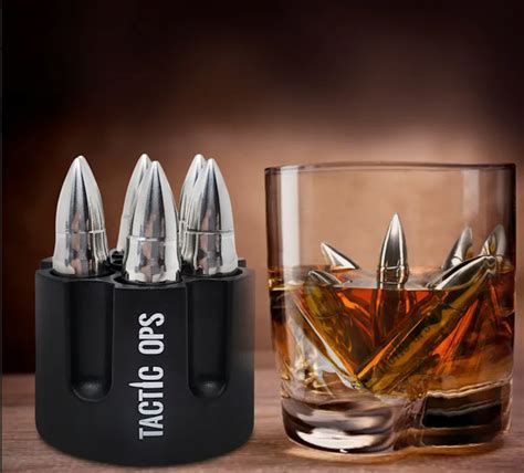 Bullet Shaped Bourbon Whiskey Stones – Tactic Ops