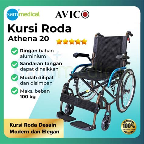 Jual Avico Kursi Aluminium Athena Avico Kursi Roda Travelling Kursi