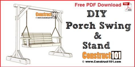 Porch Swing Frame Plans Pdf Builders Villa