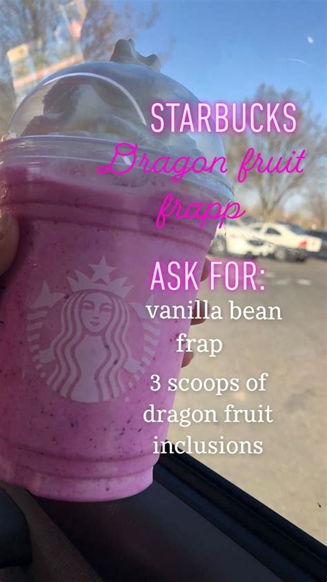 Starbucks Dragonfruit Frappuccino 💞 Secret Starbucks Drinks