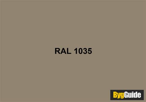 RAL 1035 – Perle beige | BygGuide
