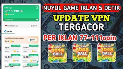 NUYUL GAME IKLAN 5 DETIK TERBARU 2023 CARA NUYUL DI GAME LUCKY 2048