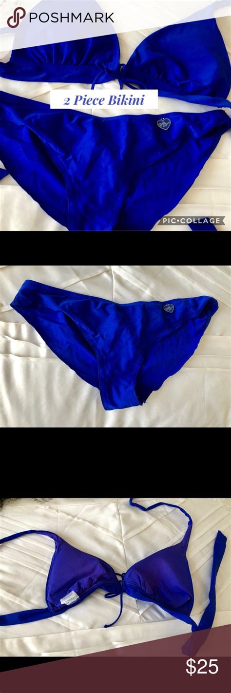 2 Piece Cobalt Blue Bikini Blue Bikini Bikinis Bathing Suit Outfits