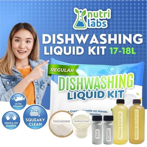 Nutrilabs Dishwashing Liquid Kit Regular Liters Yield With