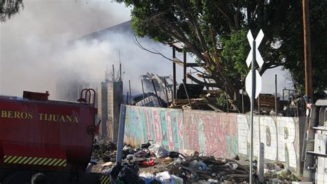 Tercera Vez Que Se Incendia Recicladora En Tijuana Durante El 2021