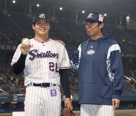 ヤクルト高津監督が投打の主役2人を称賛 プロ初登板初完封の松本健は亜大後輩素晴らしい投球 ライブドアニュース