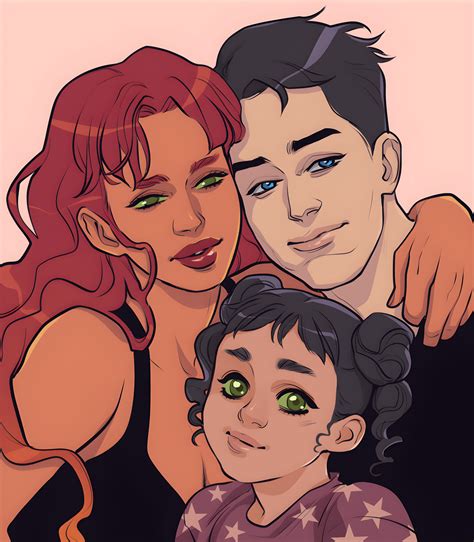 Starfire Dick And Mari Grayson Aka Nightstar Fan Art By Romy Jones