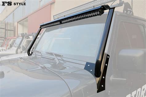 Barra Porta Focos Led Tubular Para Jeep Wrangler Jk Raptor X