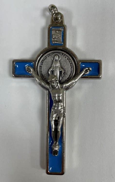 SILVER MIRACULOUS MEDAL CRUCIFIX Divine Mercy Gift Shop