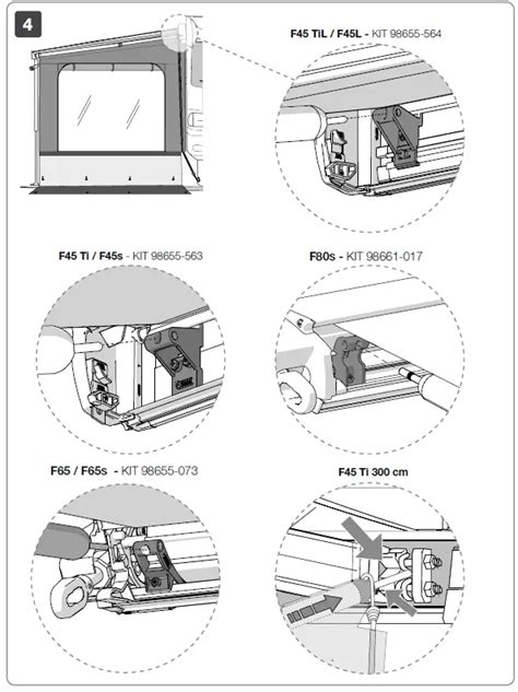 Fiamma RVW16 Side W Pro Side Panel Instruction Manual