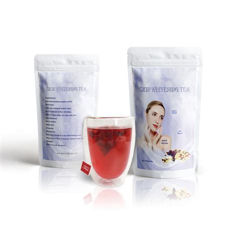 Private Label Herbal Detox Skin Whitening Beauty Rejuvenate Tea Roselle Rose Lemon Blended Drink