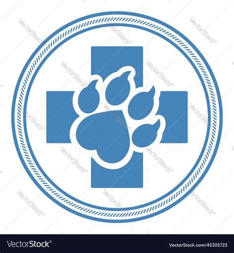 Veterinary clinic logo Royalty Free Vector Image