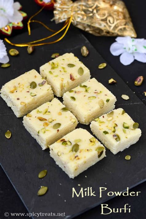 Spicy Treats Milk Powder Burfi Recipe White Burfi Recipe Milk