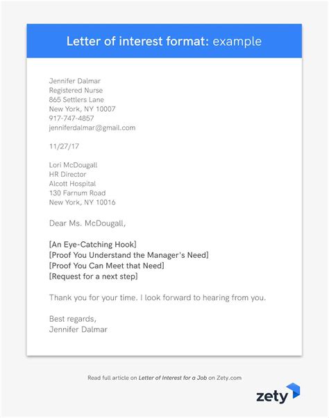 Letter Of Interest For A Job Sample And Guide With 20 Examples