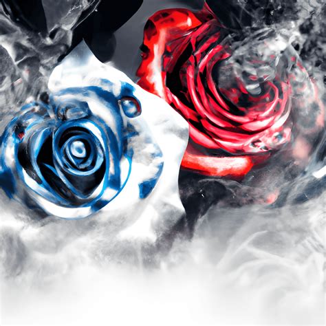 Smoke Effect Background Fire And Ice Roses Creative Fabrica