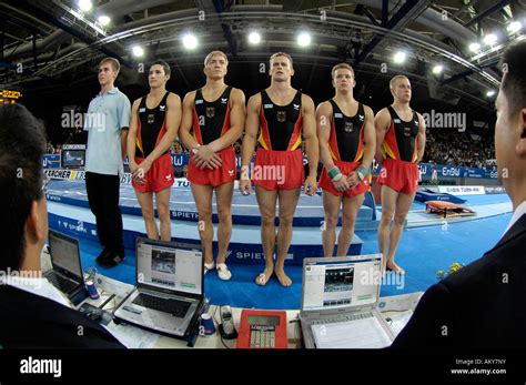 German Gymnast Team Men in team finals Artistic Gymnastics World Championships Stuttgart 2007 ...