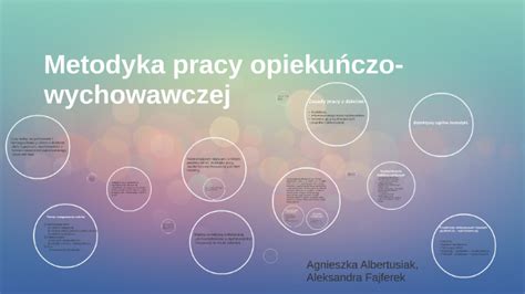 Metodyka Pracy Opieku Czo Wychowawczej By Agnieszka A K On Prezi