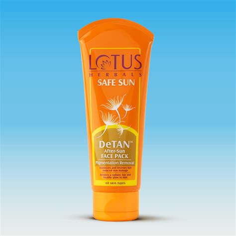 Buy Lotus Herbals Safe Sun Detan After Sun Face Pack Lotus Herbals