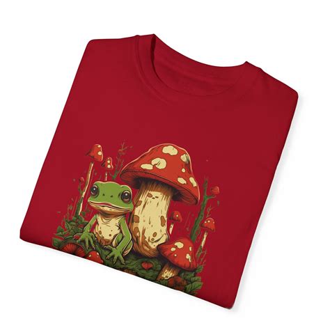 Cottagecore Frog Shirt Frog Lover Shirt Mushroom Shirt Frog Lover