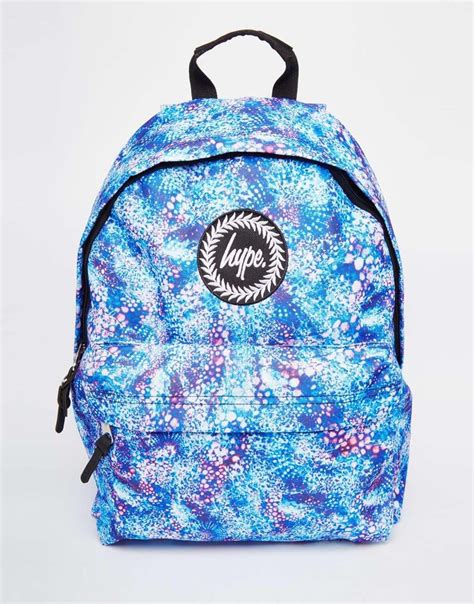 Hype Backpack With Blue Bubblegum Print At Bags Stylish