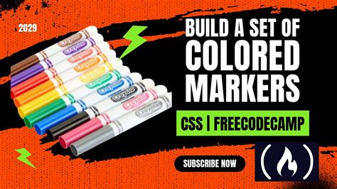 Learn Css Colors By Building A Set Of Colored Markers Web Development