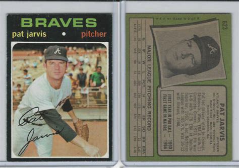 Topps Baseball Pat Jarvis Atlanta Braves Ebay