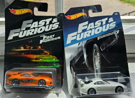 Hot Wheels 94 Totota Supra 2017 Fast And Furious Walmart Exclusive And White Ebay