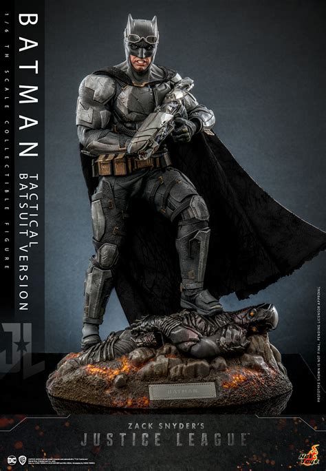 Zack Snyders Justice League Tactical Suit Batman Figure By Hot Toys