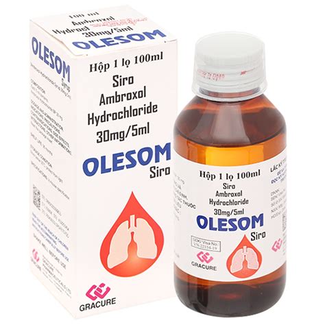 Siro Olesom 100ml long đờm trị bệnh hô hấp Chai 100ml