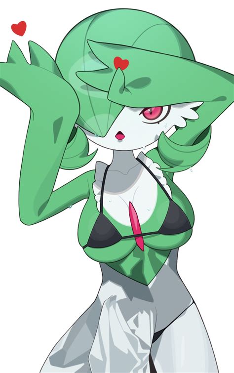 Younideyifengxin Gardevoir Nintendo Pokemon Highres 1girl Arms Up Bare Shoulders Bikini