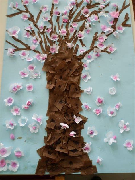 Pin by Pavlína on jaro Paper flower art Spring crafts Cherry