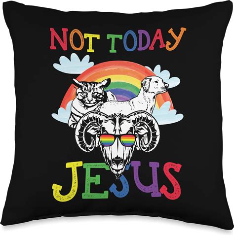 Vepadesigns Gothic Satanic Lgbt Q Not Today Jesus Baphomet