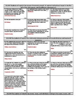 Us History Eoc Review Guide Key By Coach Black S Corner Tpt