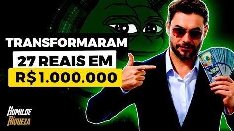 VOU FICAR MILIONARIO CRIPTOMOEDA PEPE COIN YouTube