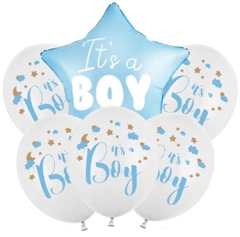 Balony It S A Boy Baby Shower Narodziny Sztuk Allegro Pl