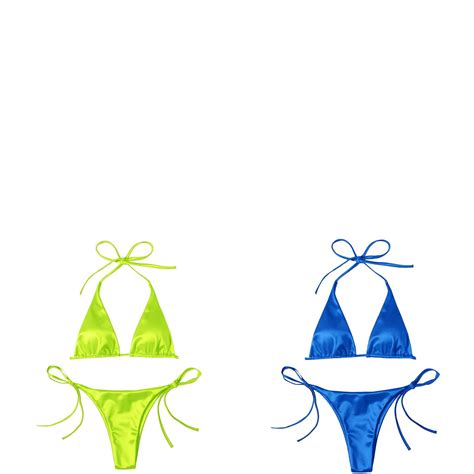 Wijhcboe Pack Women Womens Underwear Bikini Bandeau Bandage Bikini Set Scrunch Bikini Push Up