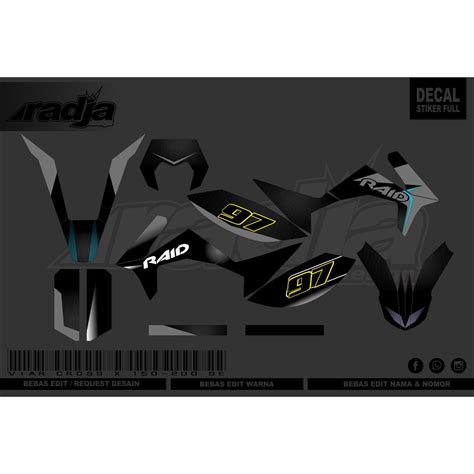 Jual Decal Sticker Viar Se Dekal Stiker Viar Cross X Gt