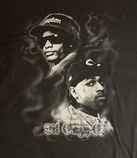 Vintage Eazy E And Lil Eazy Son Shirt Rap Tee Nwa Ice C Gem