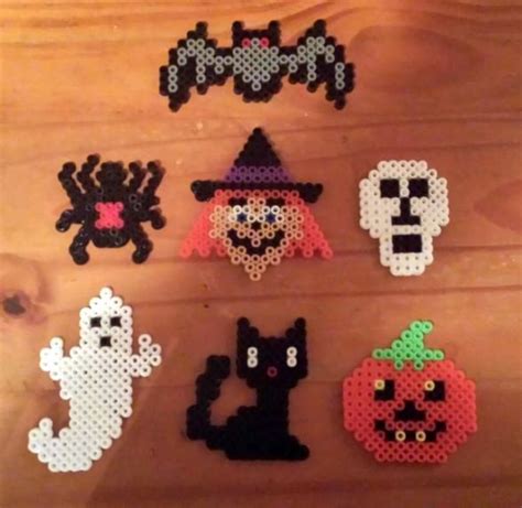 Halloween Hama Perler Beads By Sylvana Perler Bead Templates Pearler Bead Patterns Diy Perler