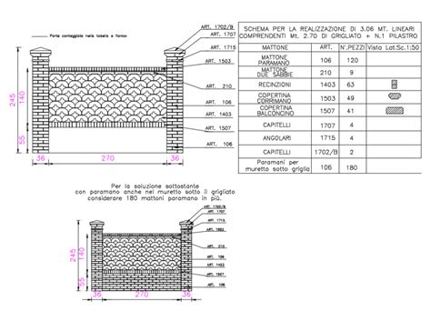 Garden Perimeter Fence Elevation And Architecture Details Dwg File