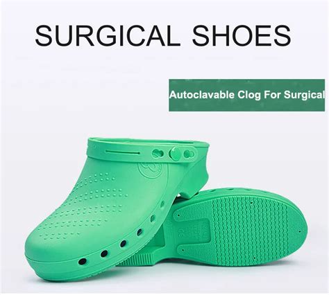 Wholesale Surgical Laboratory Medical Shoes 135 Degrees Celsius Clog Autoclavable Shoes