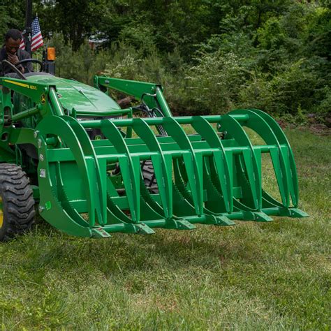 Hd Root Grapple Rake Attachment Fits John Deere Hook And Pin Connection