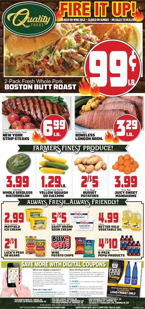 Quality Foods Weekly Ad: Locally Grown Specials (July 15 - July 21, 2024)