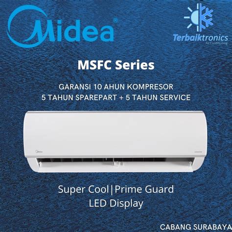 Jual AC Midea Low Watt 1 2 PK R32 MSFC05CRN MSFC 05 CRN Shopee