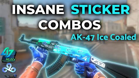 Most INSANE AK47 Ice Coaled Sticker Combos CS2 2023 YouTube